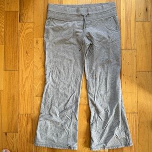 DKNY Jeans Grey Lounge Sweat Pants Rhinestone Logo (XL)